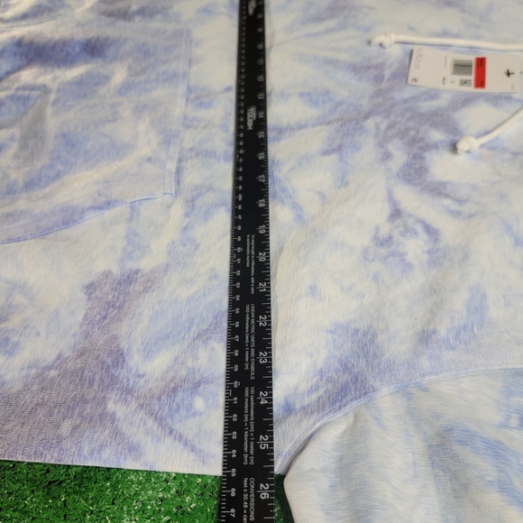 Nike Icon Clash Women's Pullover Dri-Fit Tie Die Hoodie Size Large White Purple - Picture 7 of 9